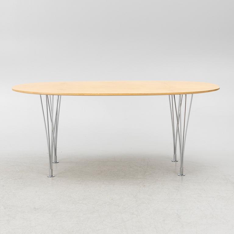 Bruno Mathsson, & Piet Hein, table, "Superellipse", Bruno Mathsson International, Värnamo.
