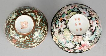 PARTI PORSLIN, 5 delar, Kina, Sen Qingdynasti, Guangxu (1874-1908).