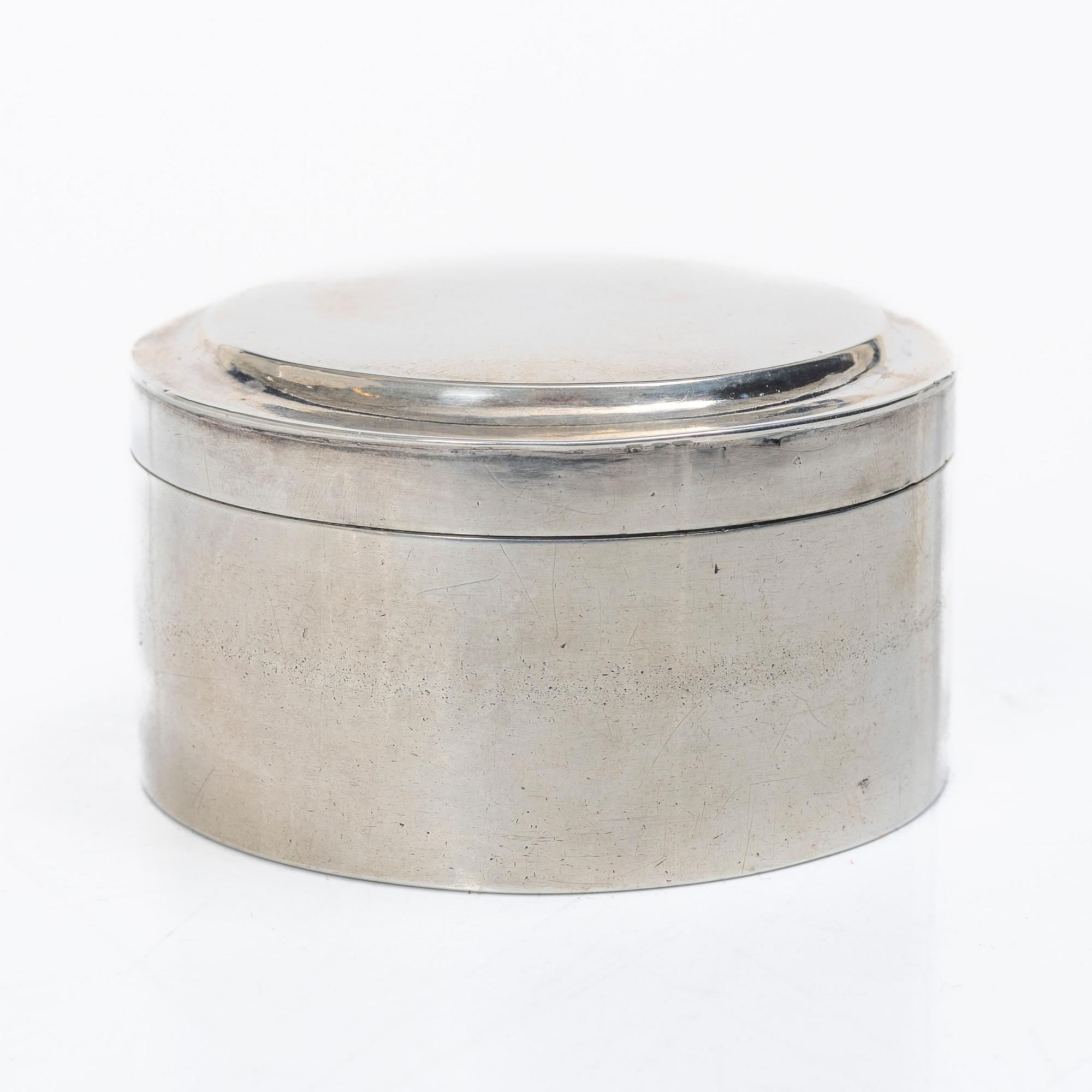 A Swedish silver box, mark of Otto Wilhelm Kjellberg, Västerås 1852.