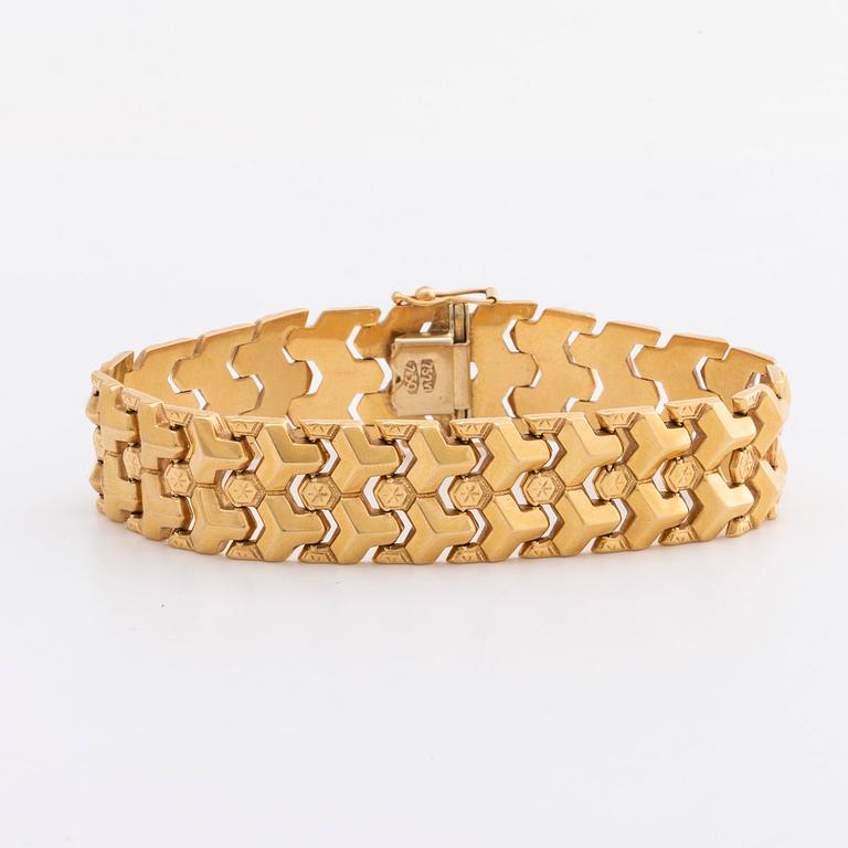 ARMBAND 18K guld, 25,4 g.