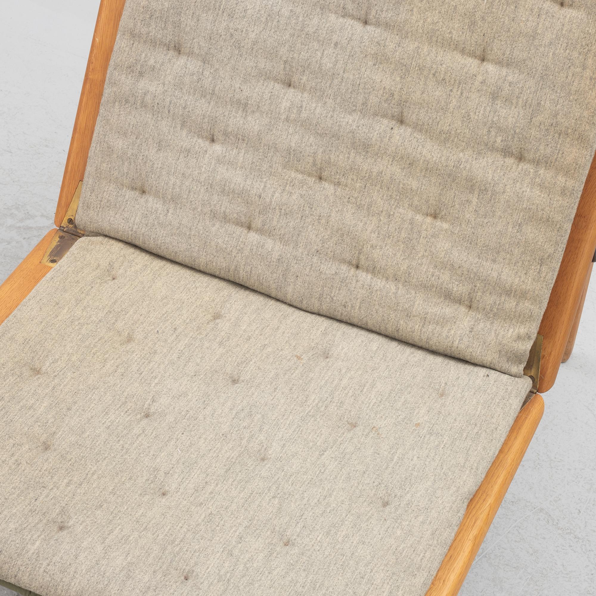Hans J. Wegner, armchair with footstool/daybed, GE-01, Getama, Denmark.