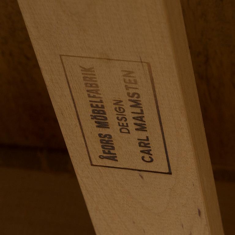 CARL MALMSTEN, matbord, tre iläggsskivor, "Ambassadör", för Åfors Möbelfabrik, 1900-talets andra hälft.