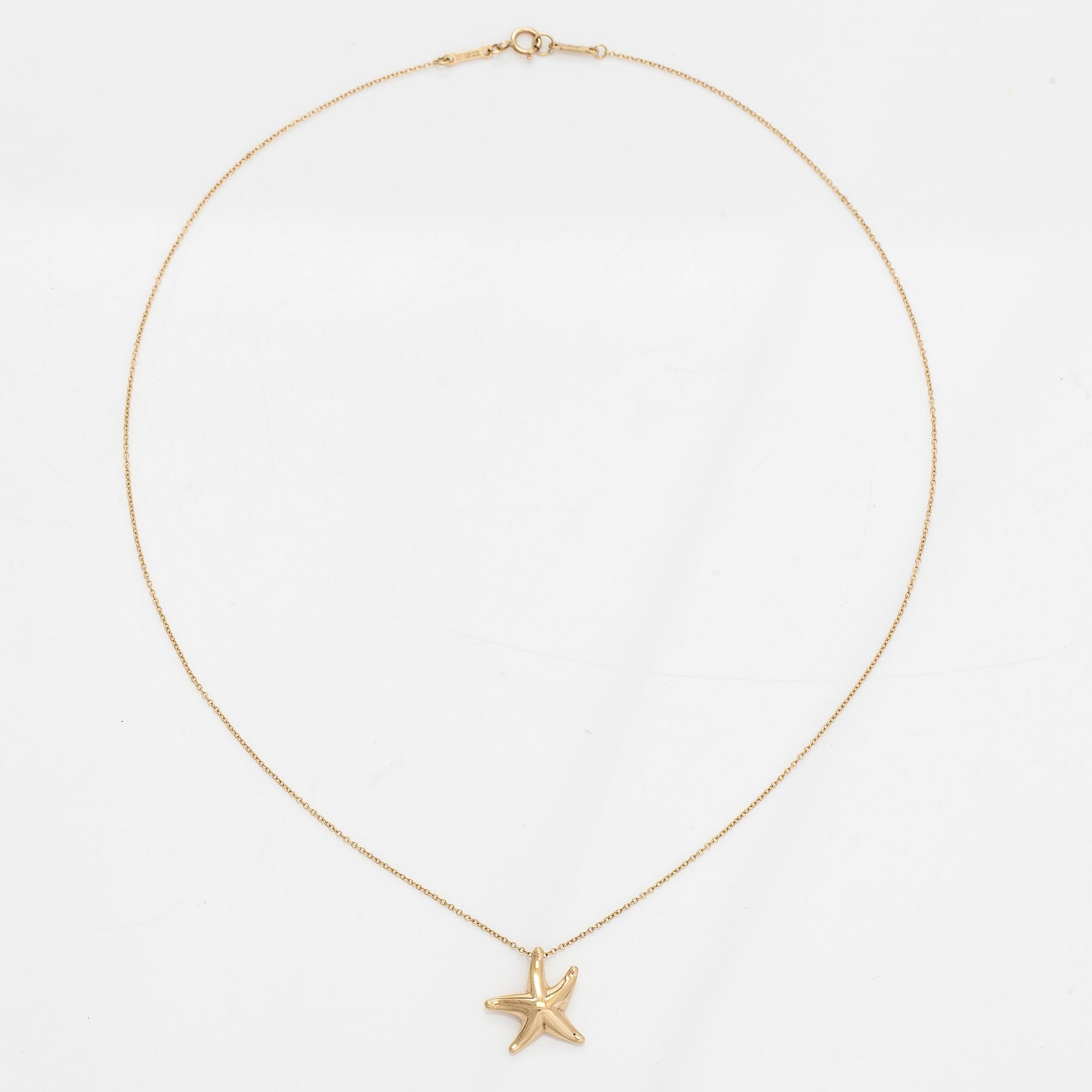Tiffany, Elsa Peretti, an 18K gold 'Starfish' necklace.