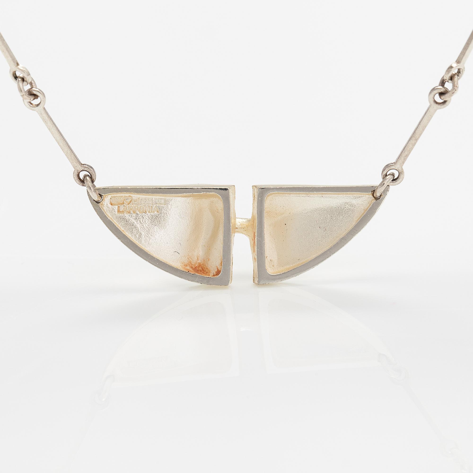 Björn Weckström, A sterlingsilver necklace "Styx". Lapponia 1997.