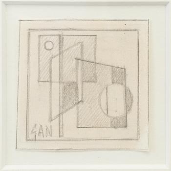 GÖSTA ADRIAN-NILSSON, pencil on paper, signed GAN.