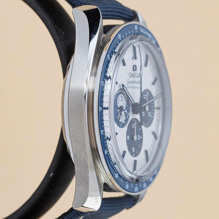 Omega, Speedmaster, Moonwatch, Professional, "Silver snoopy award" 50th Anniversary, ca 2023.