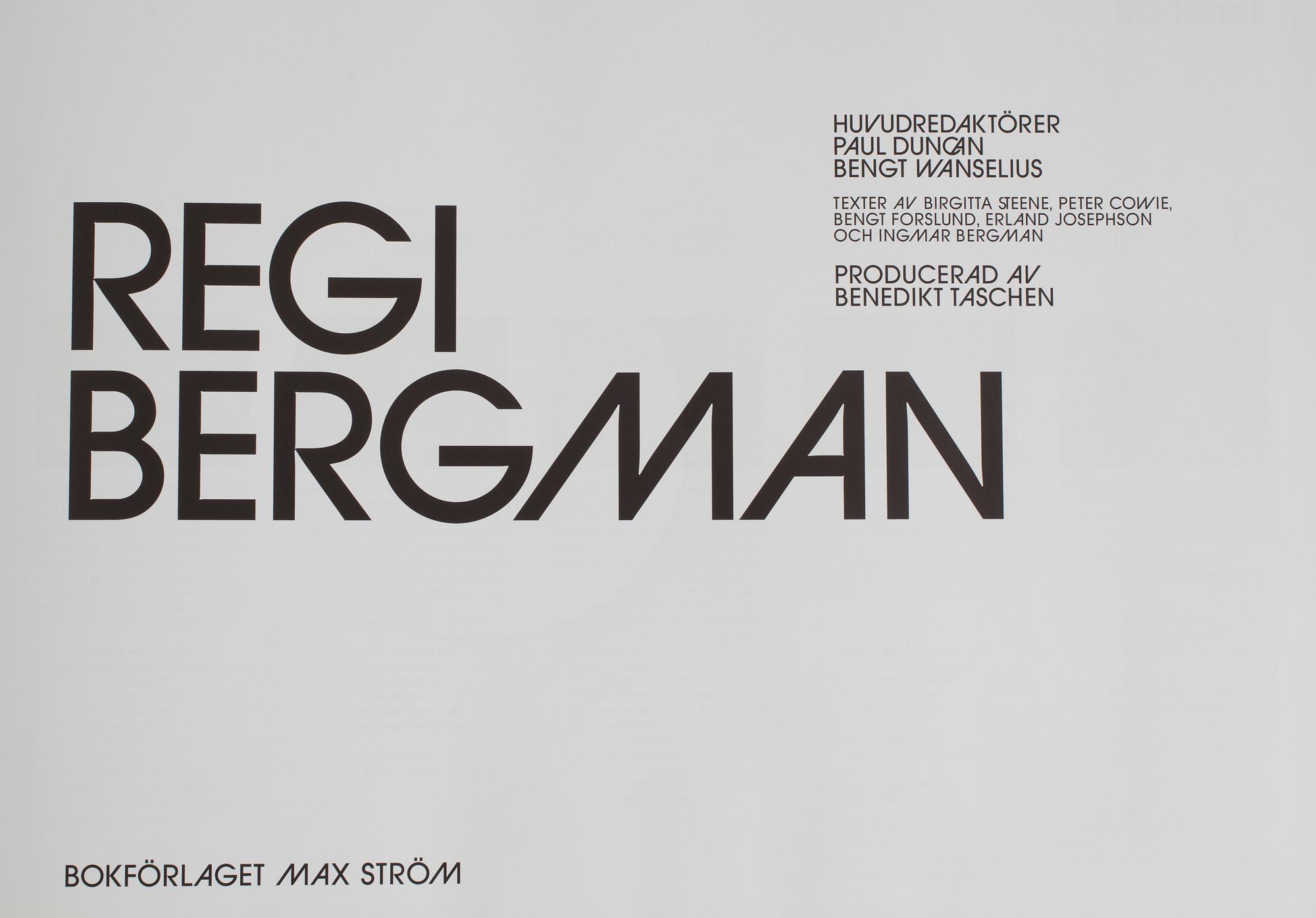 BOOKS, 2 vol, Fluxus Codex (1995), Paul Duncan & Bengt Wanselius: Regi Bergman (2008, CD).