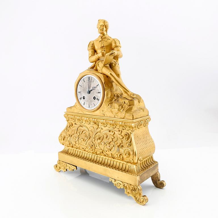 Table clock, late Empire period, second half of the 19th century.