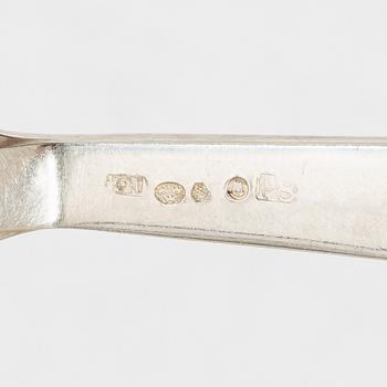 Bestickuppsättning, 86 delar, silver, stämplar K Anderson, Stockholm, bl a 1953.