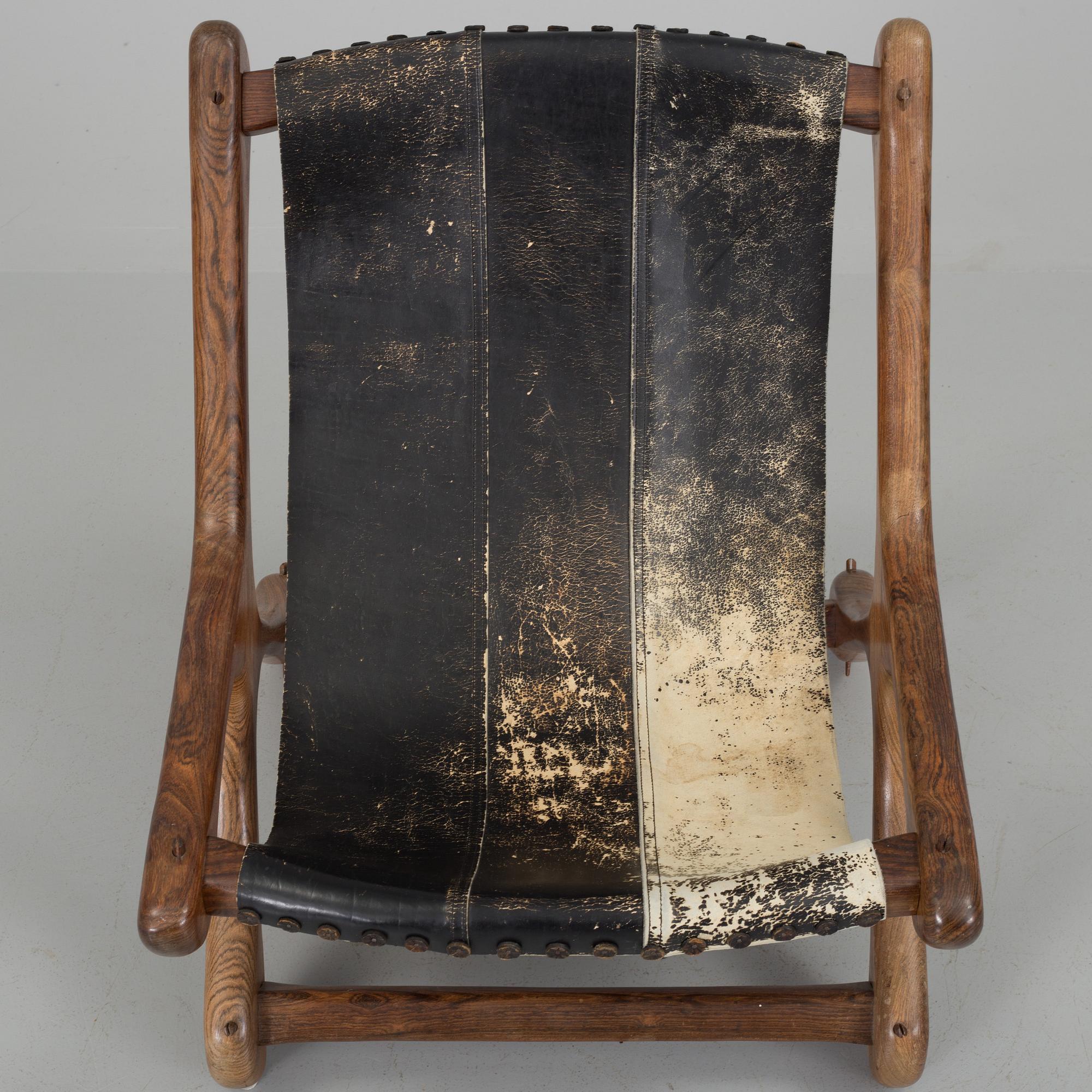 DON SHOEMAKER,  a 'Sloucher' palisander easy chair from Señal S.A.; mexico, 1960's.