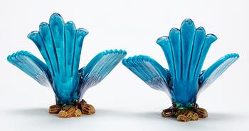 Two Gunnar Nylund stoneware figures of birds, Rörstrand.