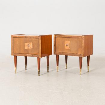 Nightstands, a pair, Art Deco, first half of the 20th century.