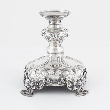 An Austro-Hungarian Art Nouveau Silver Candlestick, Vienna circa 1900.