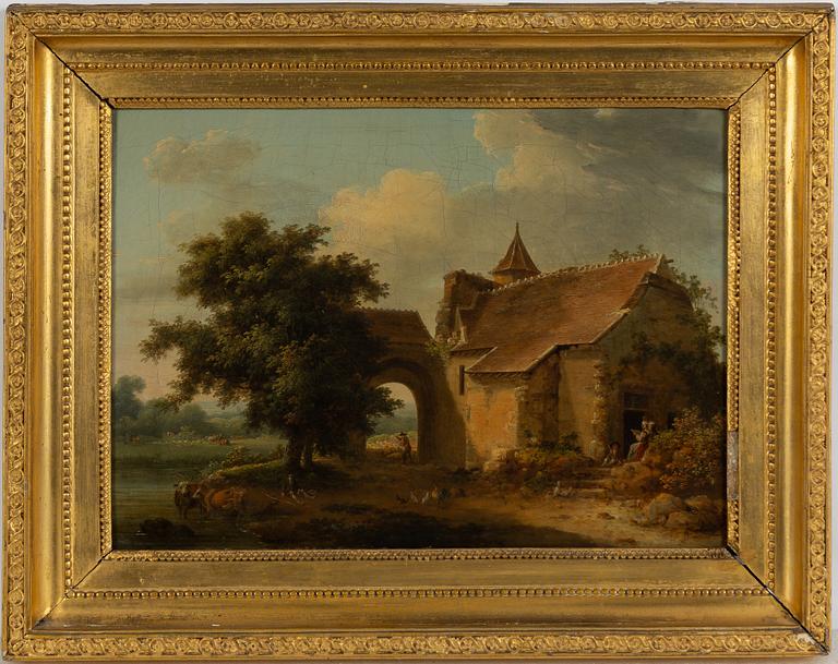 Arnold Plagemann, attributed, Landscape with house, St Martin.