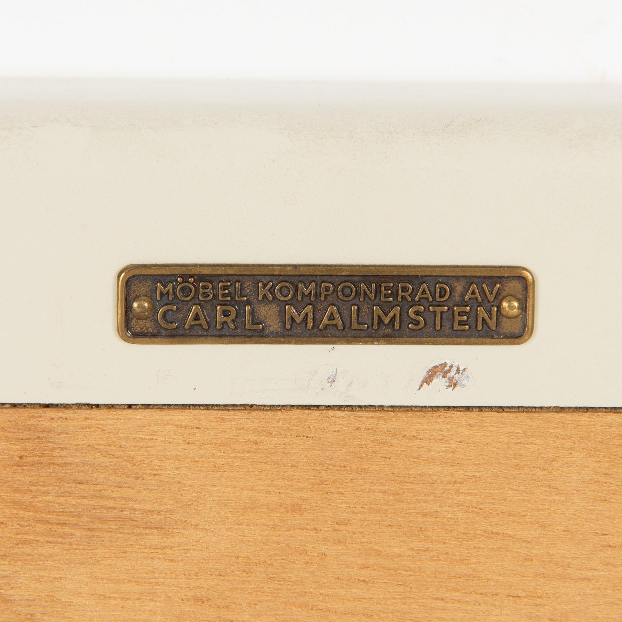 Carl Malmsten, a "Vidar" dresser and a "Vidar" mirror, Sweden, second half of the 20th century.
