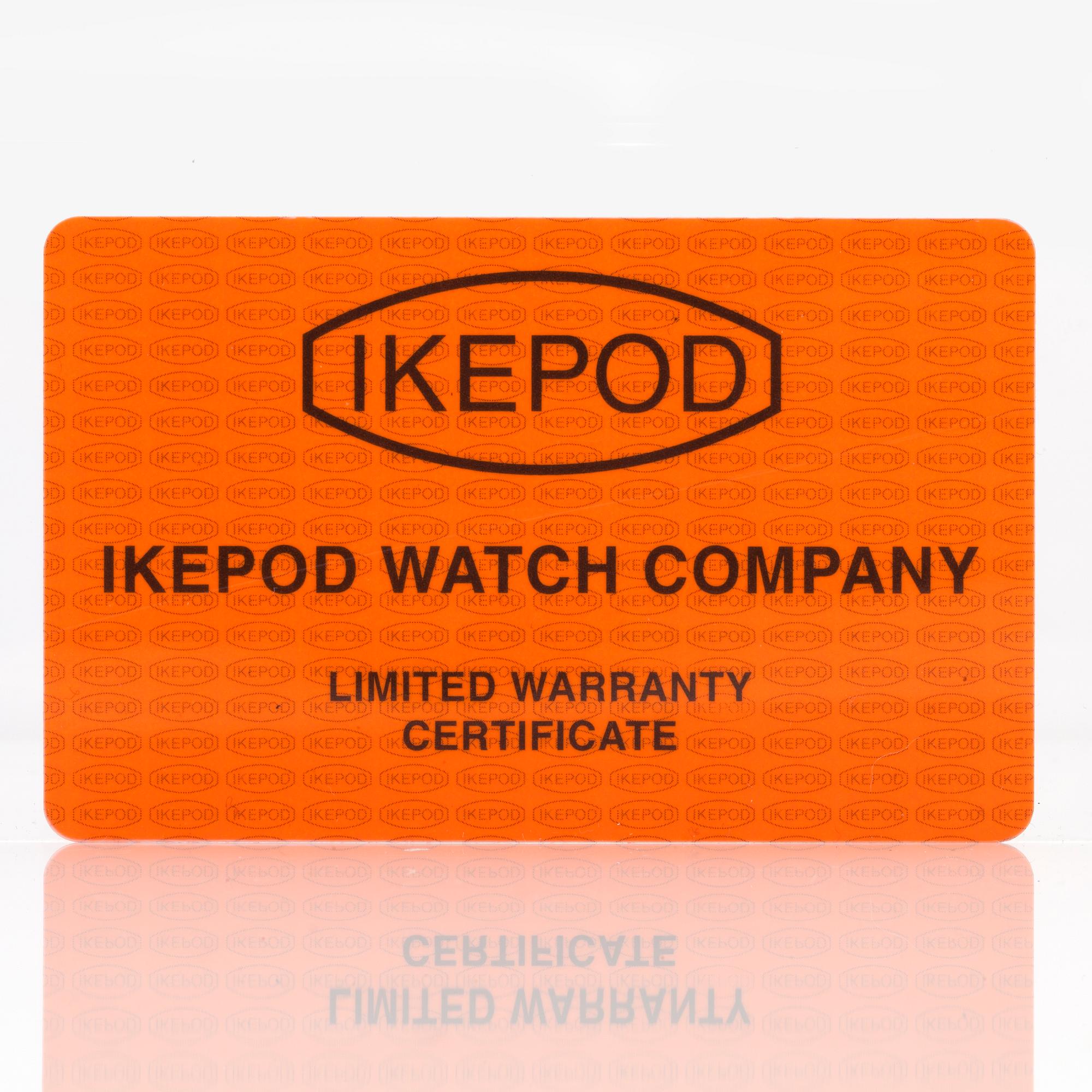 IKEPOD, Megapode, Chronometer, Marc Newson design, chronograph, wristwatch, 46 mm,