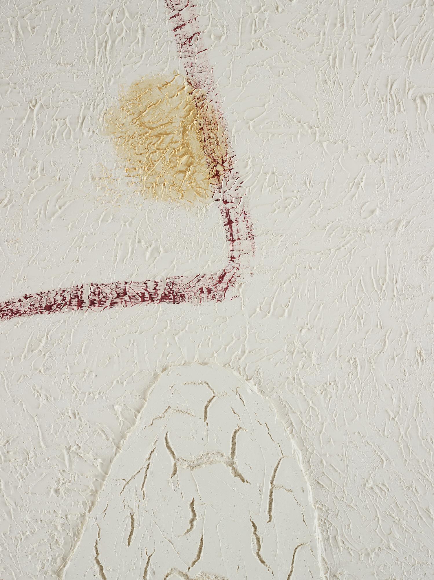 JONATHAN BOROFSKY, acrylic and acrylic paste on canvas.