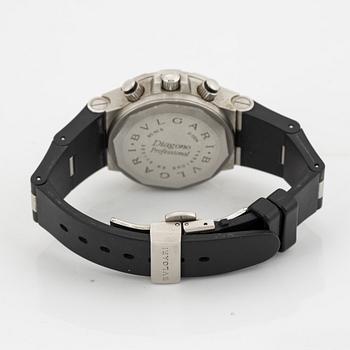 Bulgari, Diagono, Scuba Chrono Fly-Back, wristwatch, 40 mm.