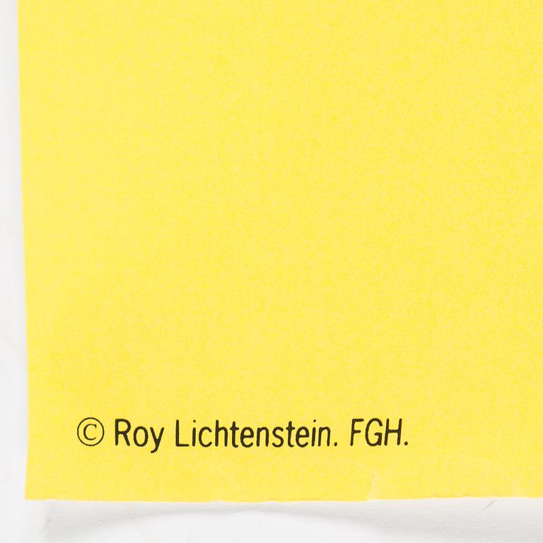 ROY LICHTENSTEIN (efter), utställningsaffisch, 1991, Moderna Museet, Stockholm.