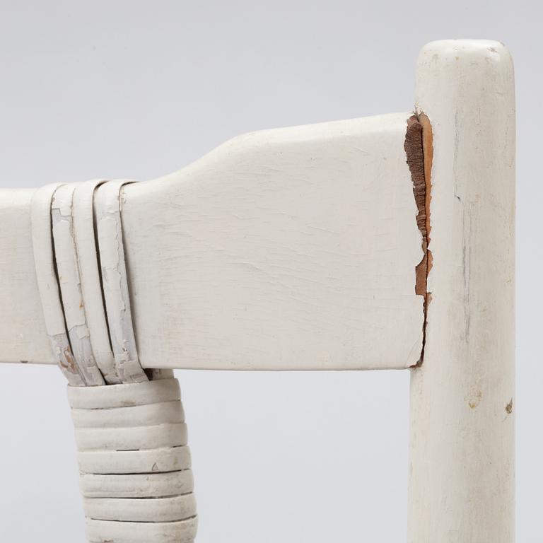 Josef Frank, a set of eight dining chairs, model B2238, Svenskt Tenn. second half of the 20th century.