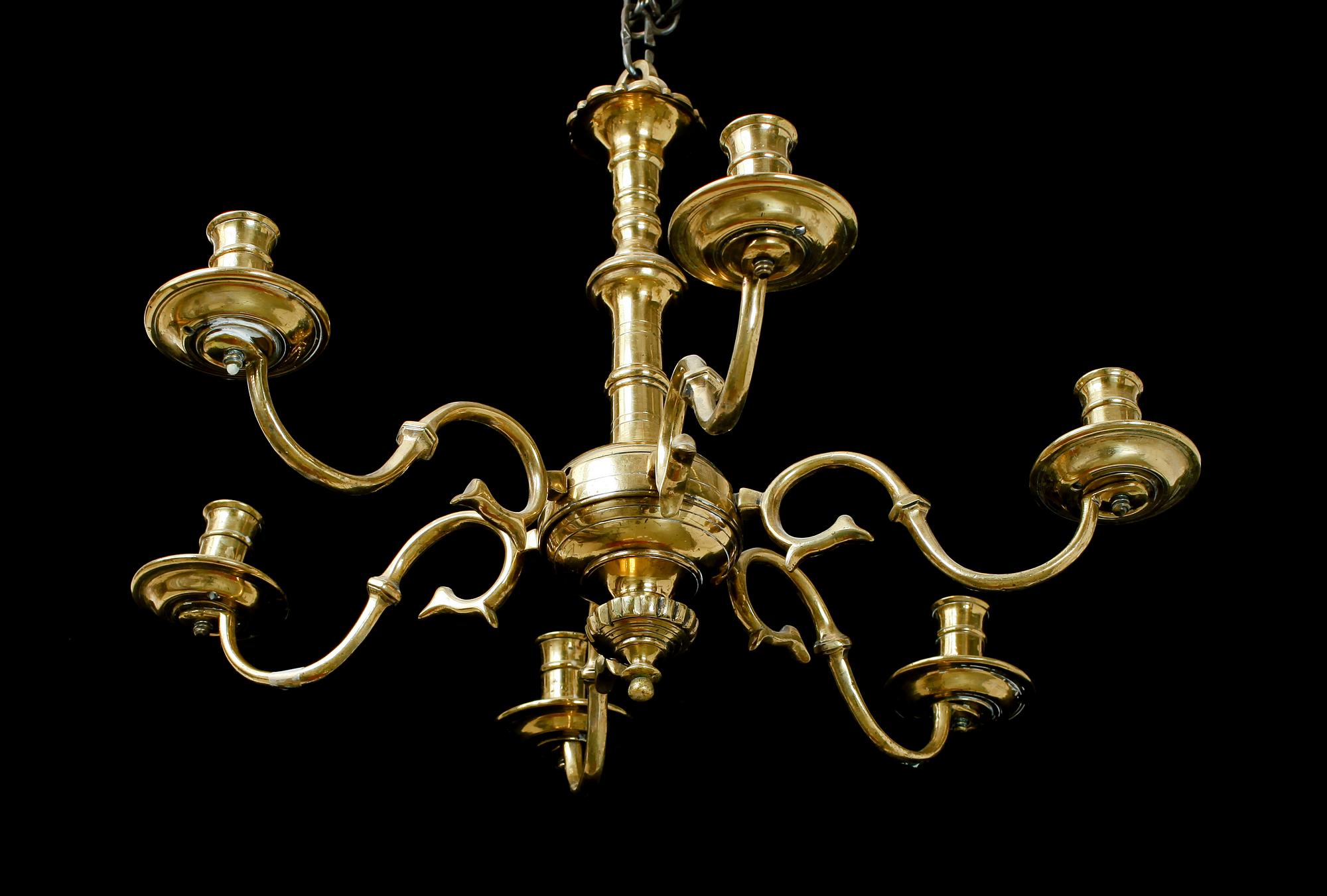 TAKKRONA, mässing, barock, 1700-tal.