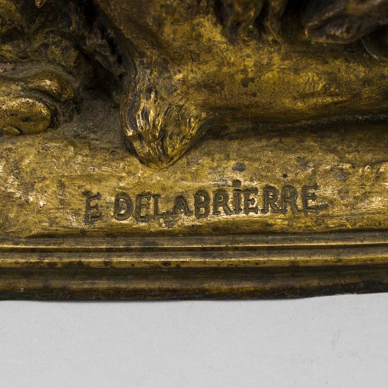 A bronze sculpture by Paul-Édouard Delabrièrre, 19th century.