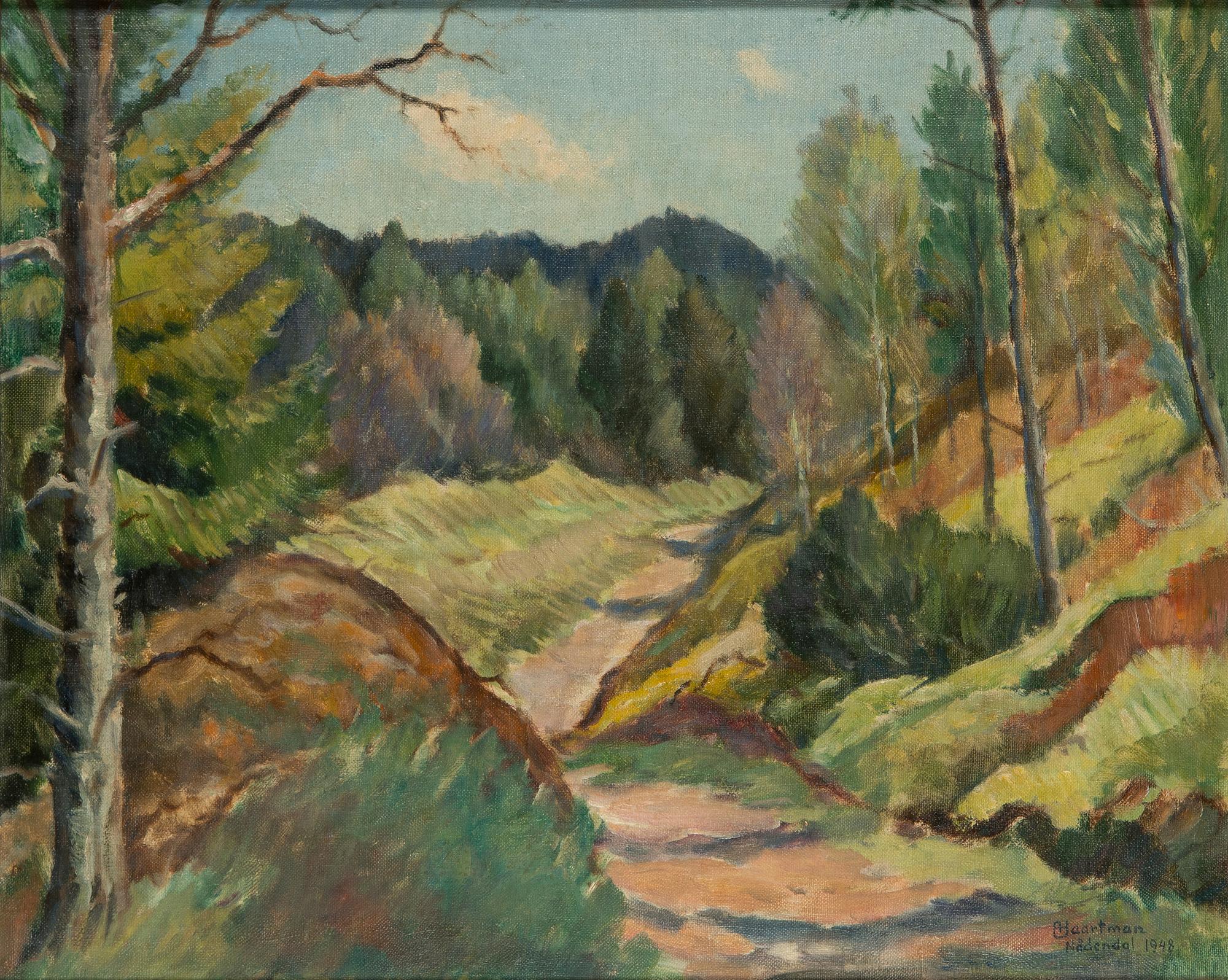 Axel Haartman, olja på duk, signerad och daterad 1948.