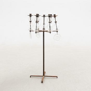 Erik Höglund, floor candelabrum, Boda Smide, 1960s-70s.
