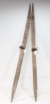 SKIDOR, ett par, trä, 1700/1800-tal.