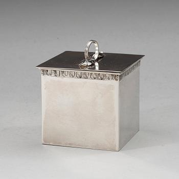 An Atelier Borgila sterling tobacco jar, Stockholm 1937.