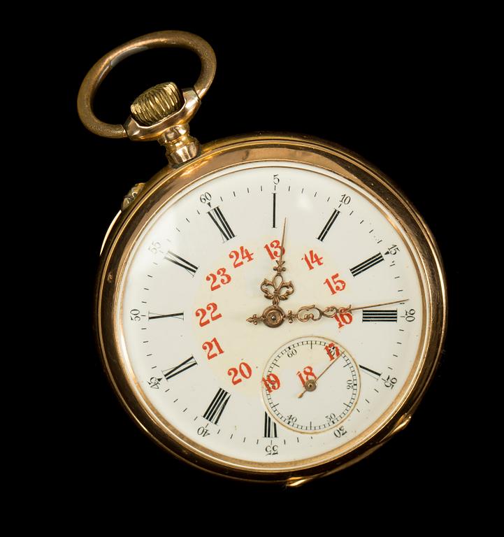 FICKUR, 18 k. Chronometer Remontoir.