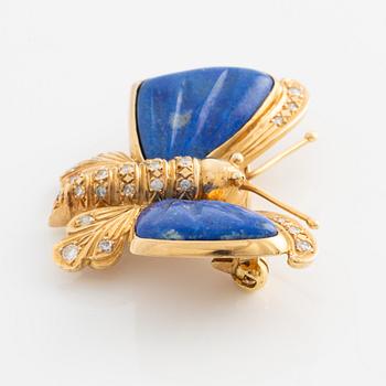 Brooch in the shape of a butterfly.