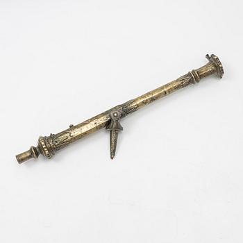 A brass Lantaka swivel gun, possibly 19th Cenutry.