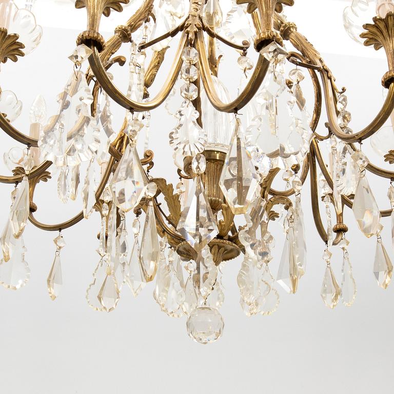 Chandelier in Louis XV style, first half of the 20th century.