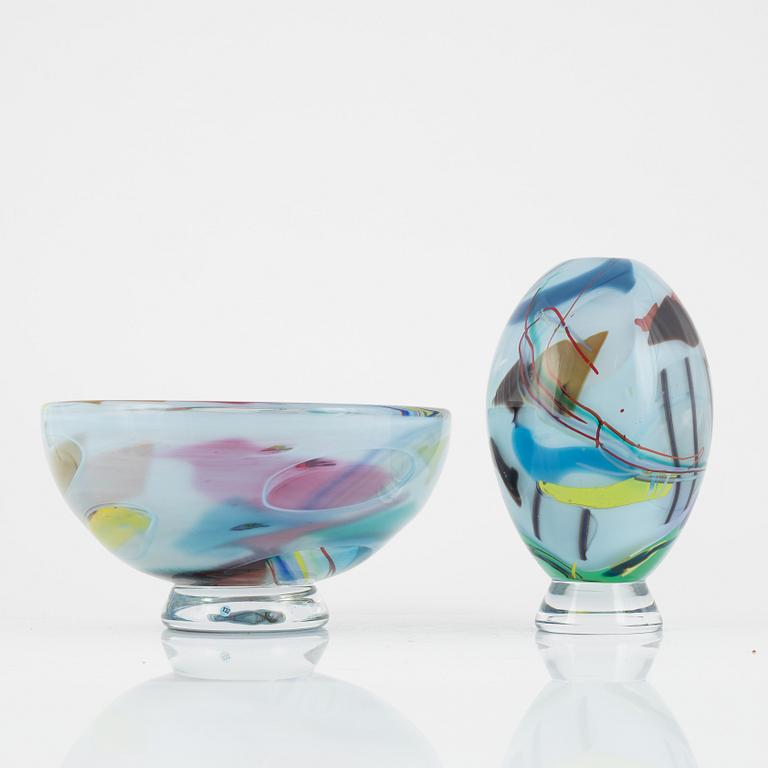 Sven-Åke Carlsson, a vase and a bowl, Transjö, Sweden.