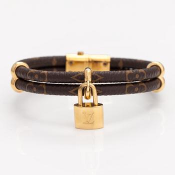 Louis Vuitton, A "Keep it twice monogram" bracelet. Marked LV, Made in Spain.