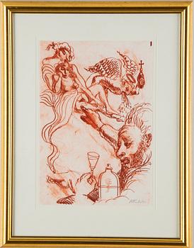 PETER DAHL, lithograph in colours, signed.