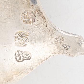 A silver spoon, Northern Europe, presumably 19th century, with later Swedish controle mark.