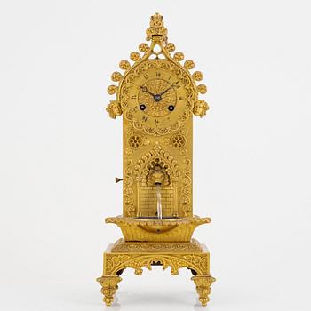 Table clock, Neo-Gothic, second half of the 19th century.