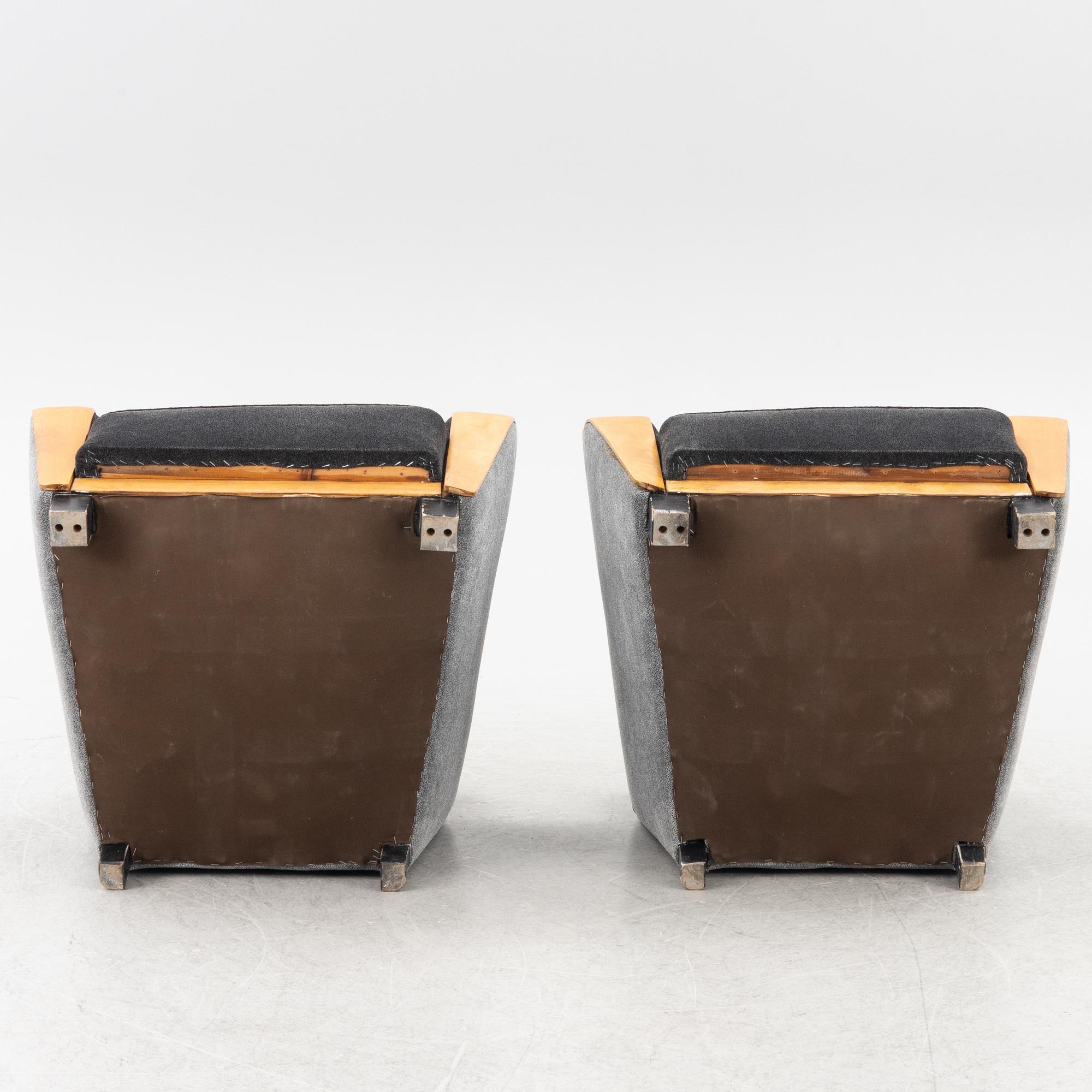 Fåtöljer, ett par, 1930-tal.