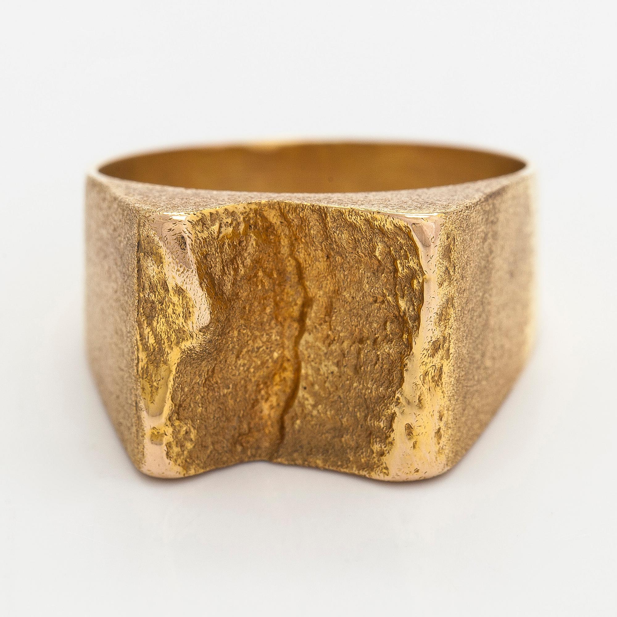 Björn Weckström, ring, 14K guld, Lapponia 1973.