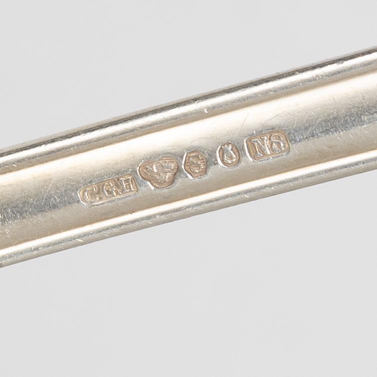 Cutlery set, 149 pieces, silver, “Svensk” pattern, including CG Hallberg, Stockholm 1939.