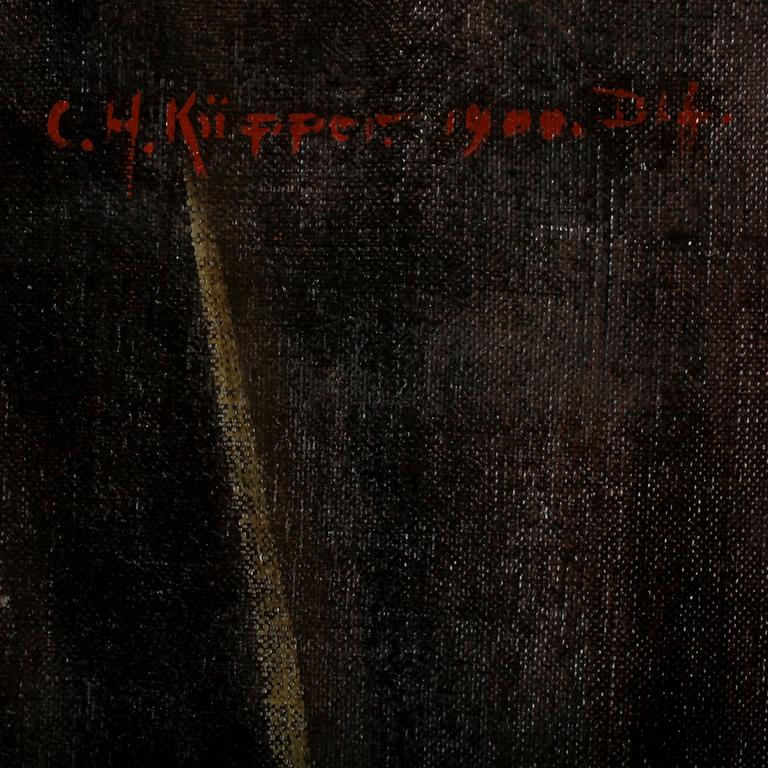 CARL HEINRICH KÜPPER, olja på duk. Sign o dat 1900.