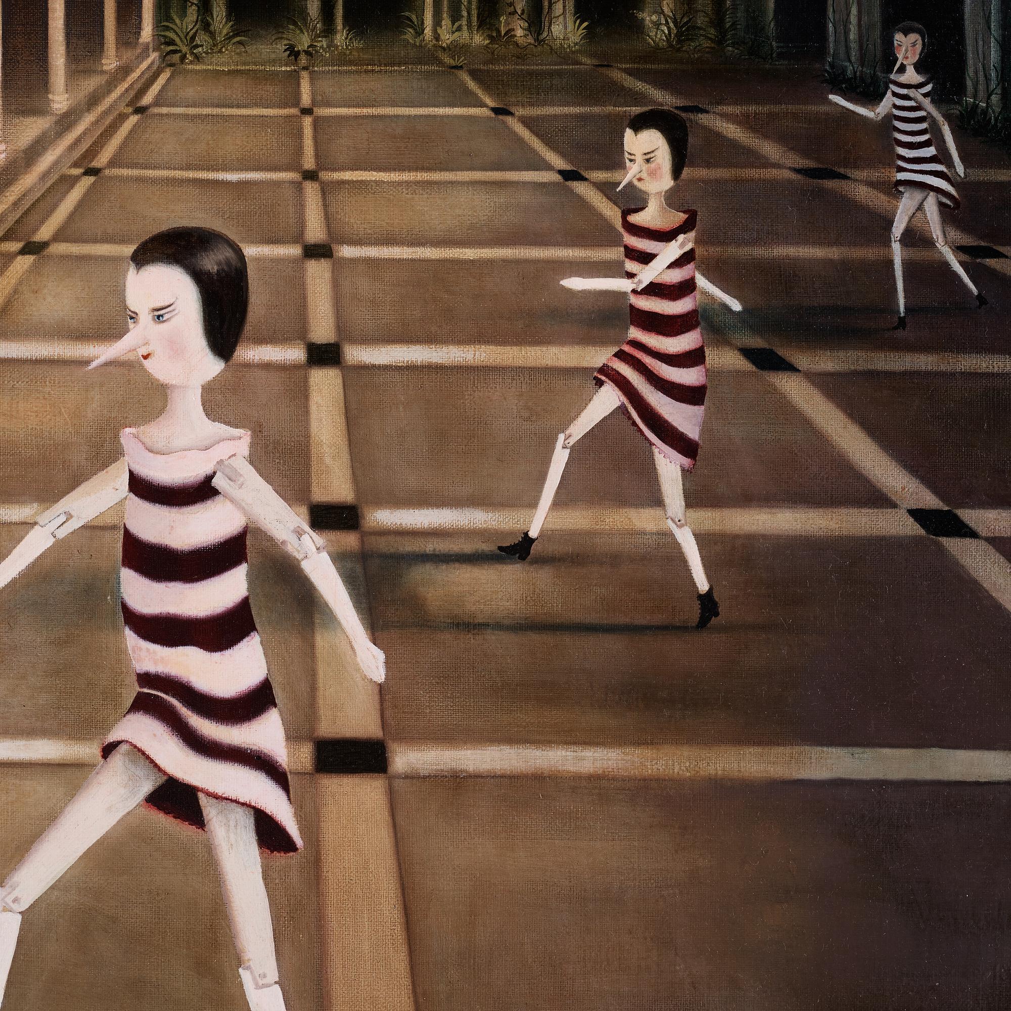 LINDA LYSELL, oil on canvas, signed Linda Lysell. "Enskilt område efter natten".