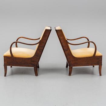 A PAIR OF ERIK CHAMBERT ARMCHAIRS, 1920-30's.
