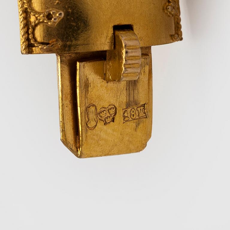 Bracelet, 18K gold, Stockholm, 19th century.