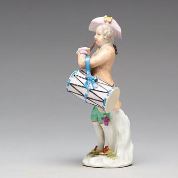 FIGURIN, porslin. Meissen, 1750-tal.