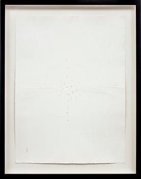 LUCIO FONTANA, etsning i relief med perforering, signerad och numrerad 62/80.