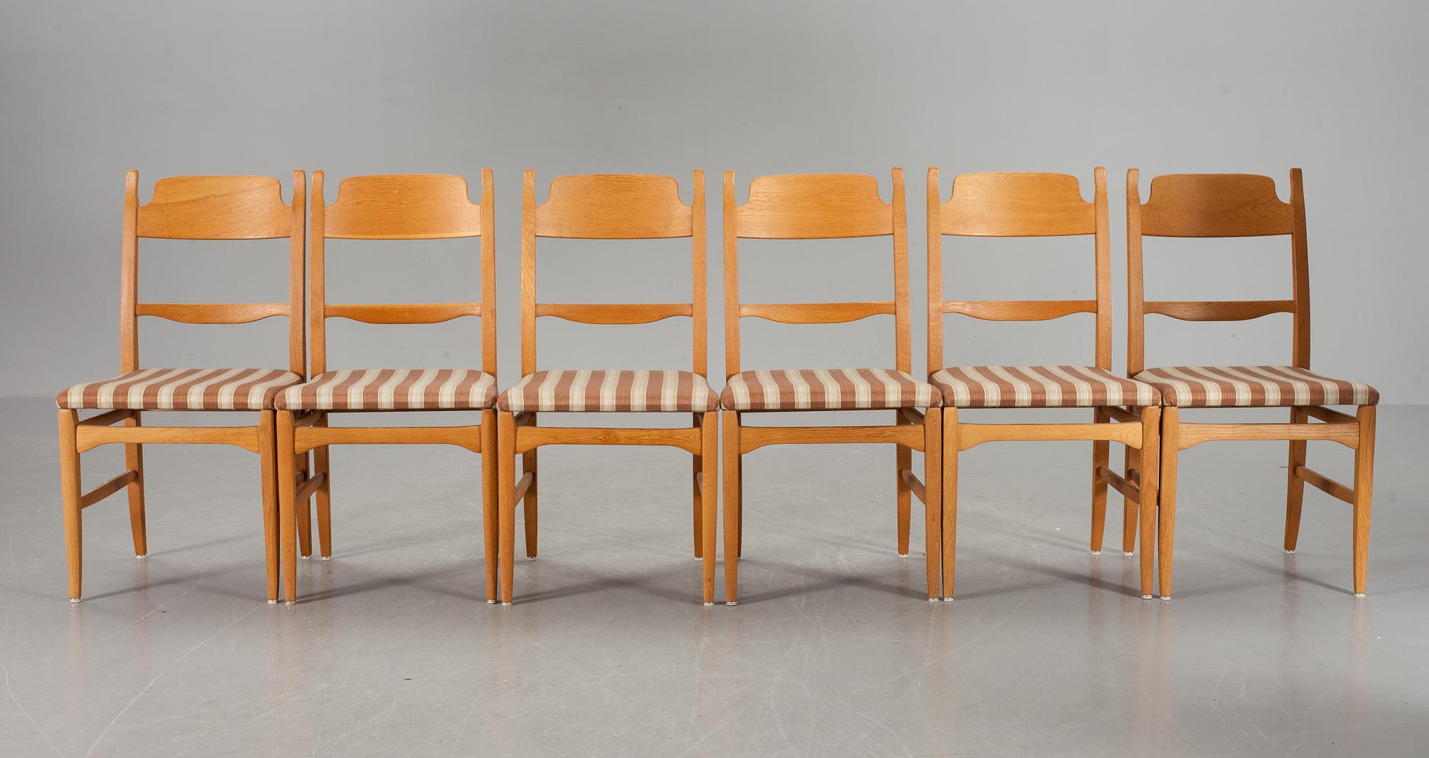 MATGRUPP, 7 delar, "Calmare Nyckel", Carl Malmsten, Åfors möbelfabrik, 1900-talets andra hälft.