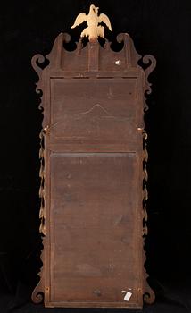 An English late Baroque mid 18th century mirror.